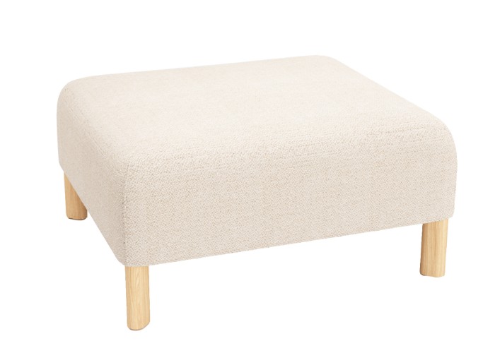 Pebble Ottoman Small - Bone
